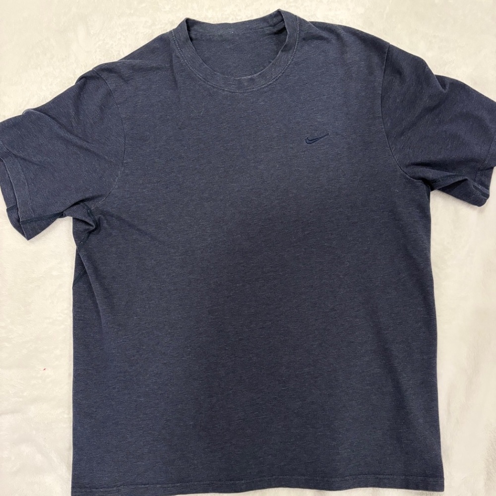 Nike Men's Blue Heavyweight Dry-Fit T- Shirt